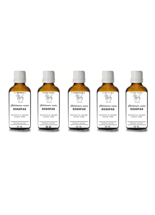 Tinktura od rosopasa (rusa trave) /Chelidonium majus/ 50 ml - 5 komada
