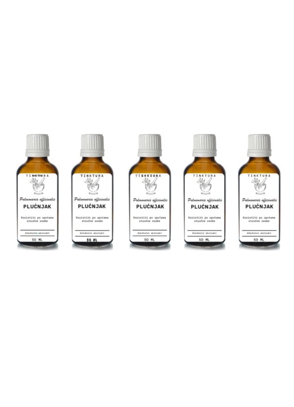 Tinktura od plućnjaka /Pulmonaria officinalis/ 50 ml - 5 komada