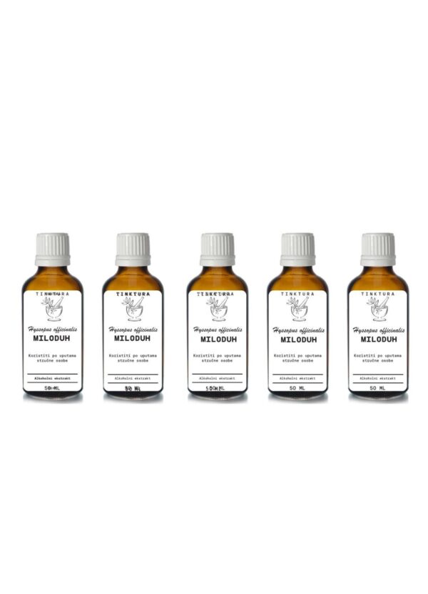 Tinktura od miloduha /Hyssopus officinalis/ 50 ml - 5 komada