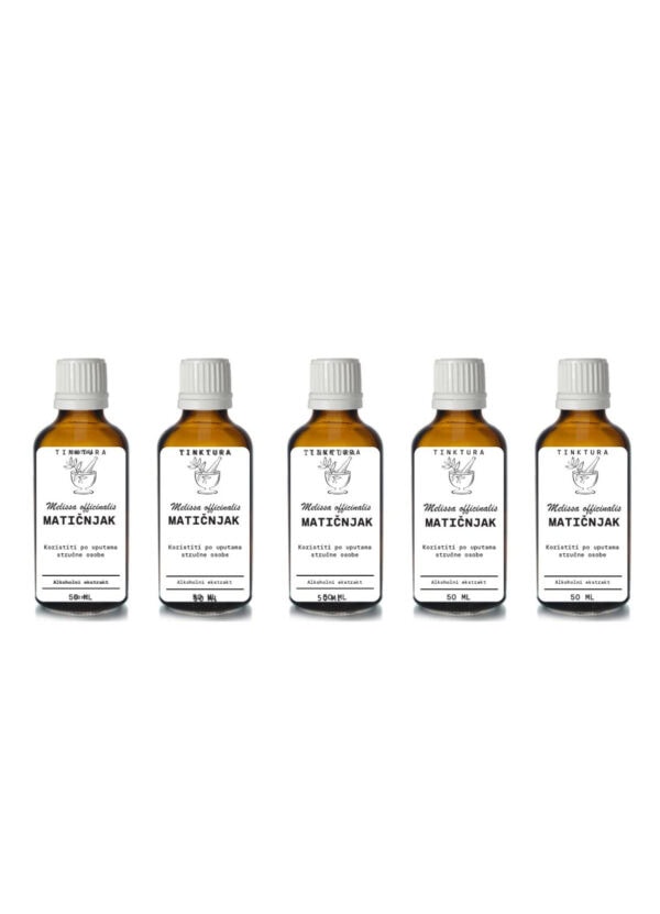 Tinktura od matičnjaka (melise, pčelinje ljubice) /Melissa officinalis/ 50 ml - 5 komada