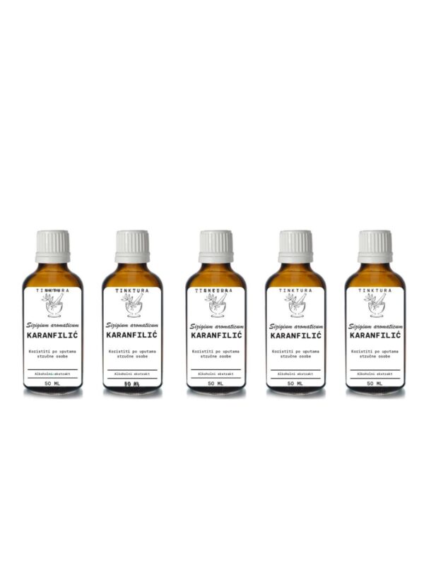 Tinktura od karanfilića/klinčića/Sizigium aromaticum/ 50 ml - 5 komada