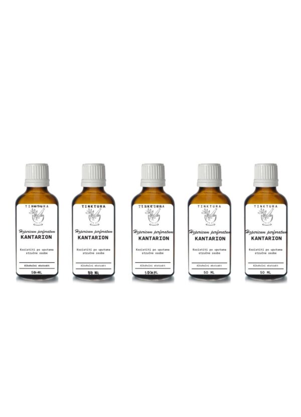Tinktura od kantariona/gospine trave /Hypericum perforatum/ 50 ml - 5 komada