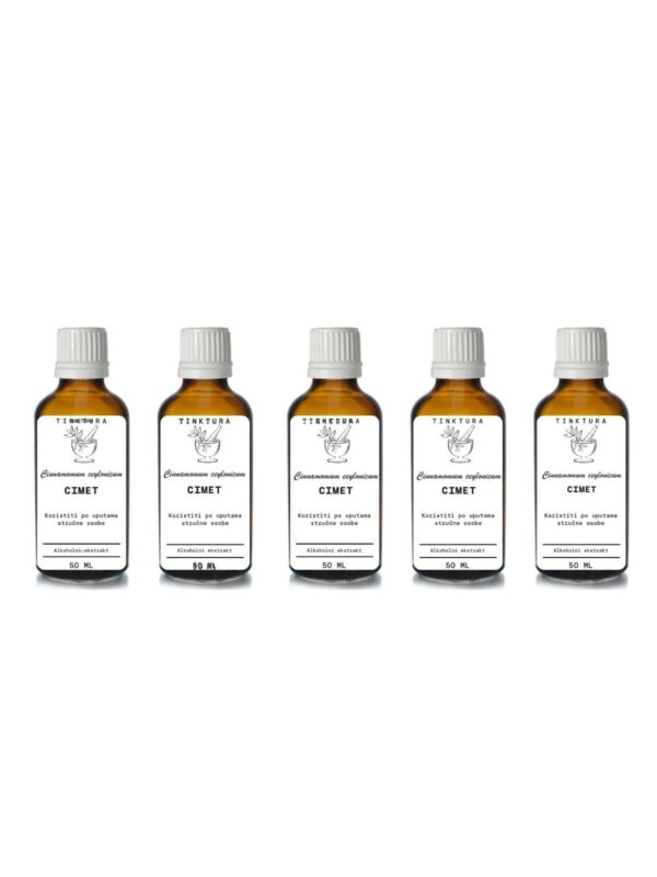 Tinktura od cimeta - kore /Cinnamomum ceylonicum/ 50 ml- 5 komada
