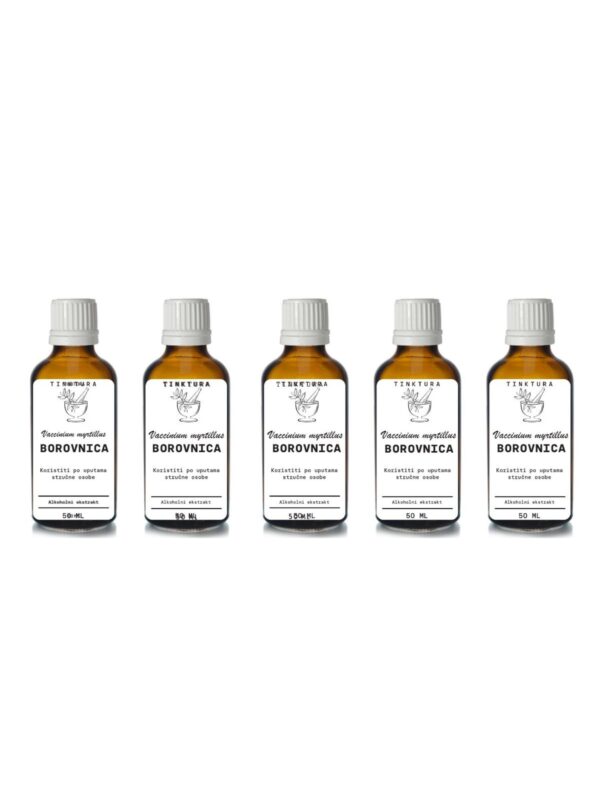 Tinktura od borovnice /Vaccinium myrtillus/ 50 ml - 5 komada
