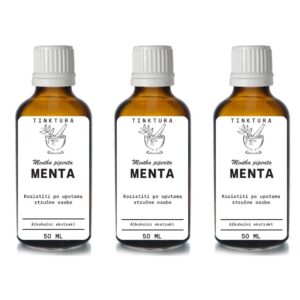 Tinktura od mente (metvice, nane) /Mentha piperita/ 50 ml - 3 komada